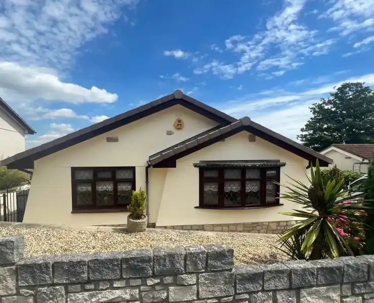 Wall Coating On A Bungalow
